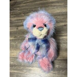 Charlie Bears Lollipop Plush Bear 2019 Pink Blue CB191947A